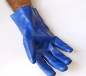 دستکش ضد حلال پوشا (کوتاه-آبی)
