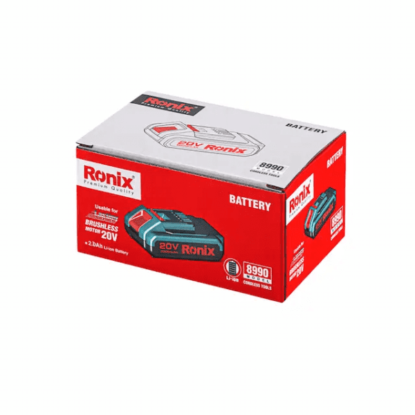 باتری لیتیوم 8990 رونیکس (20 ولت - 2 آمپرساعت)