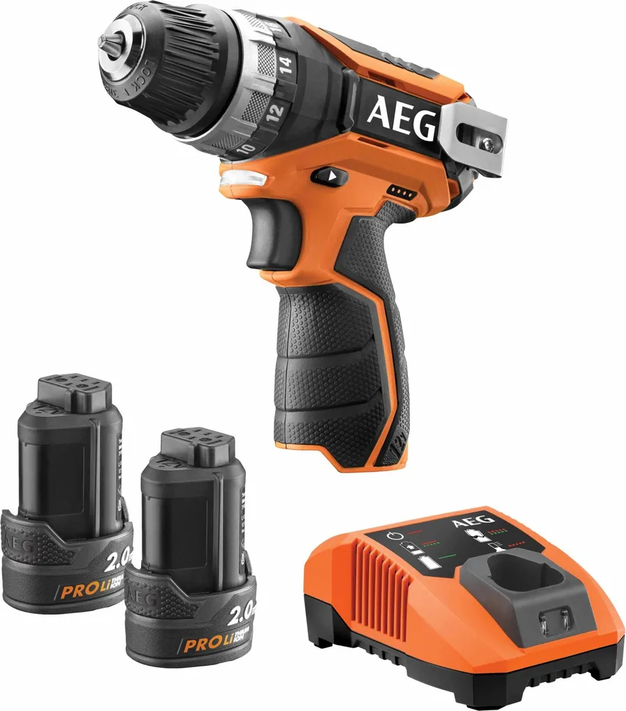 دریل پیچ گوشتی شارژی AEG BS12C2LIKIT2B