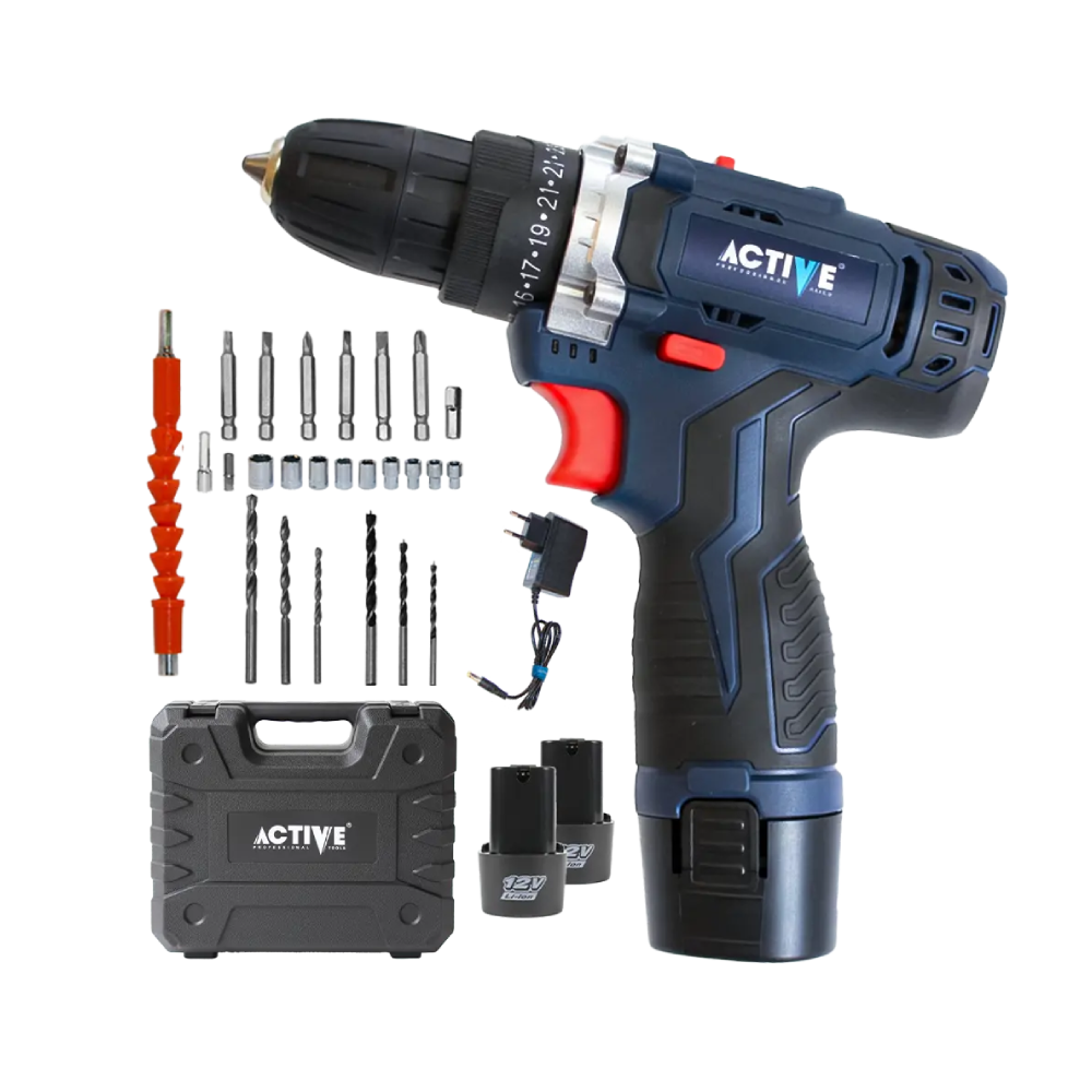 دریل پیچ گوشتی شارژی AC-2812BM اکتیو