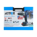 دریل شارژی چکشی براشلس AC-3820BL اکتیو دو سرعته